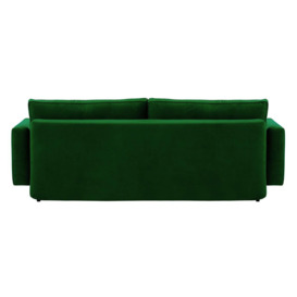 Cornelia Sofa Bed with Storage, dark green, Leg colour: black - thumbnail 3