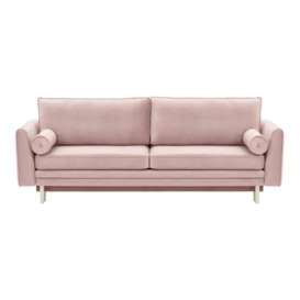 Cornelia Sofa Bed with Storage, lilac, Leg colour: white