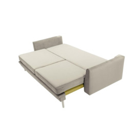 Cornelia Sofa Bed with Storage, silver, Leg colour: white - thumbnail 2