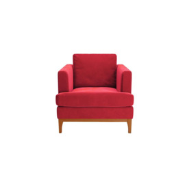 Scarlett Armchair, dark red, Leg colour: aveo - thumbnail 1