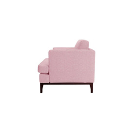 Scarlett Armchair, pink, Leg colour: dark oak - thumbnail 3