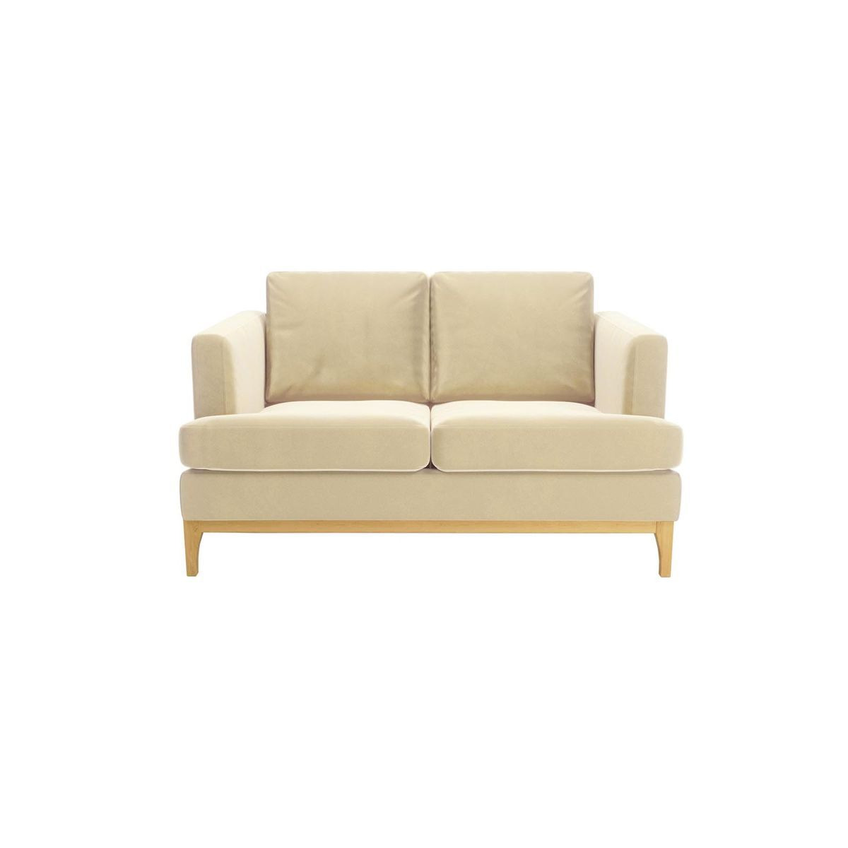 Scarlett 2 Seater Sofa, light beige, Leg colour: like oak - image 1