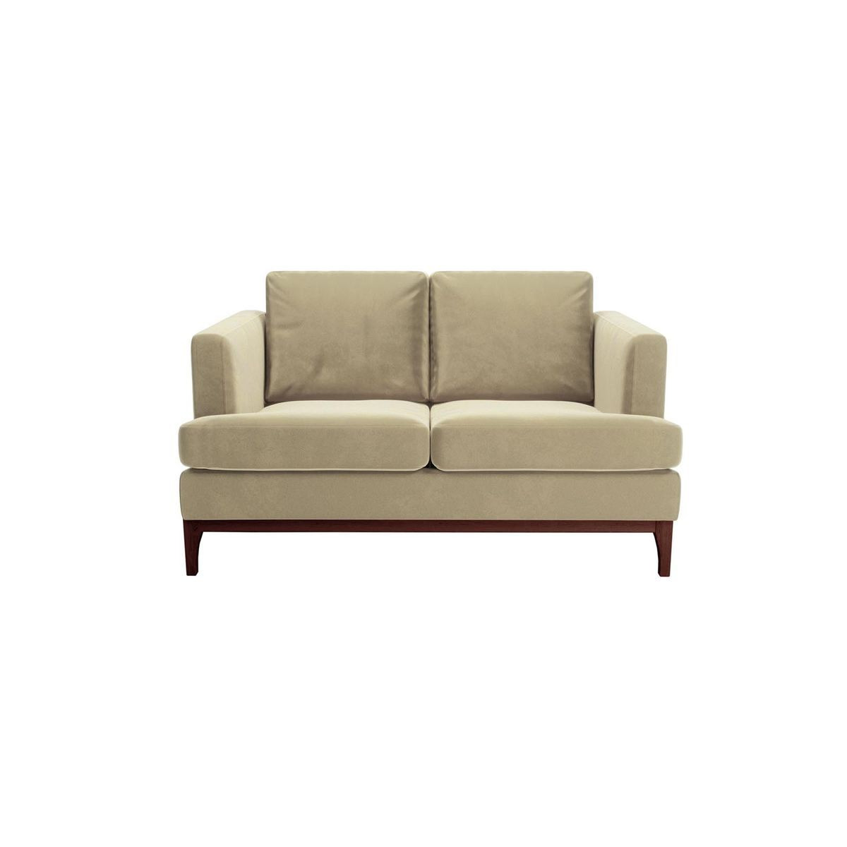 Scarlett 2 Seater Sofa, mink, Leg colour: dark oak - image 1