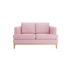Scarlett 2 Seater Sofa, pink, Leg colour: like oak