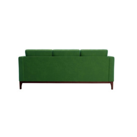 Scarlett 3 Seater Sofa, dark green, Leg colour: dark oak - thumbnail 2