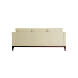 Scarlett 3 Seater Sofa, cream, Leg colour: dark oak - thumbnail 2