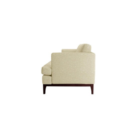 Scarlett 3 Seater Sofa, cream, Leg colour: dark oak - thumbnail 3