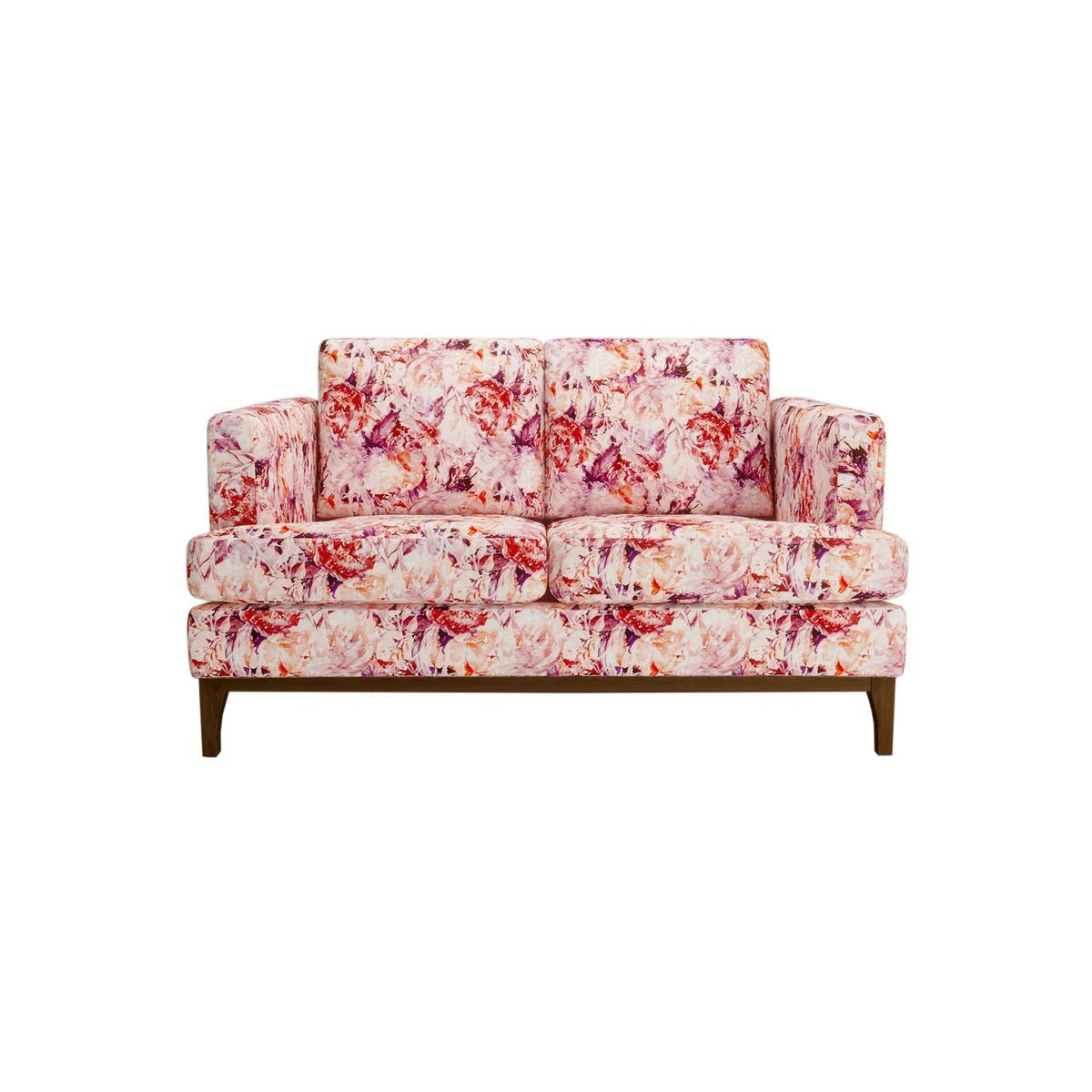 Scarlett Design 2 Seater Sofa, violet, Leg colour: dark oak - image 1