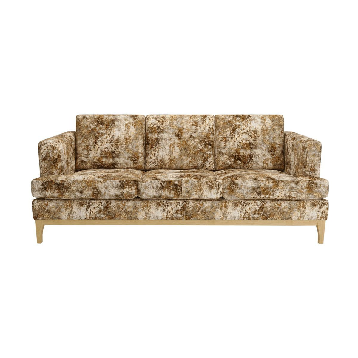 Scarlett Design 3 Seater Sofa, brown, Leg colour: like oak - image 1