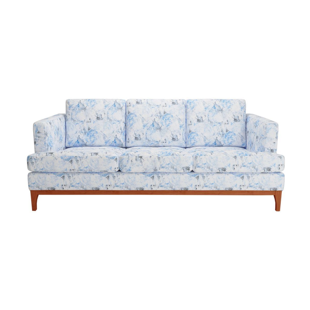 Scarlett Design 3 Seater Sofa, blue, Leg colour: aveo - image 1
