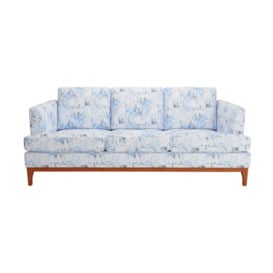 Scarlett Design 3 Seater Sofa, blue, Leg colour: aveo