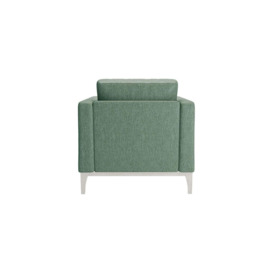 Scarlett Eco Armchair, Green, Leg colour: white - thumbnail 2