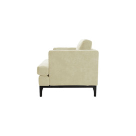Scarlett Eco Armchair, Cream, Leg colour: black - thumbnail 3