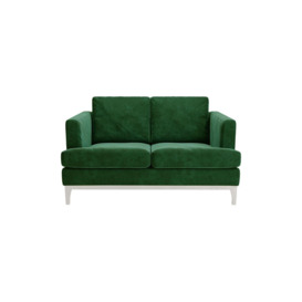 Scarlett Eco 2 Seater Sofa, green, Leg colour: white - thumbnail 1