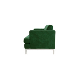 Scarlett Eco 2 Seater Sofa, green, Leg colour: white - thumbnail 3