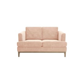 Scarlett Eco 2 Seater Sofa, pink, Leg colour: wax black