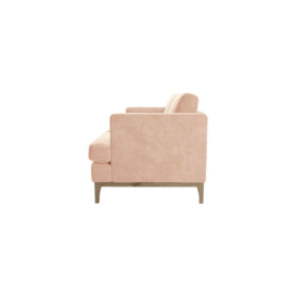 Scarlett Eco 2 Seater Sofa, pink, Leg colour: wax black - thumbnail 3