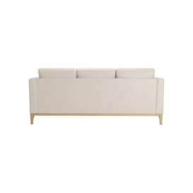 Scarlett Eco 3 Seater Sofa, Cream, Leg colour: like oak - thumbnail 2
