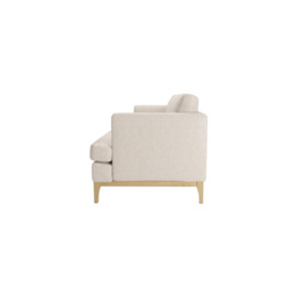Scarlett Eco 3 Seater Sofa, Cream, Leg colour: like oak - thumbnail 3