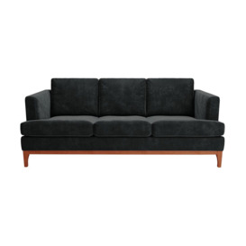 Scarlett Eco 3 Seater Sofa, black, Leg colour: aveo - thumbnail 1
