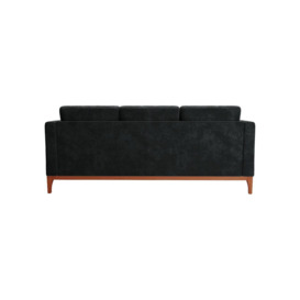 Scarlett Eco 3 Seater Sofa, black, Leg colour: aveo - thumbnail 2