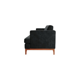 Scarlett Eco 3 Seater Sofa, black, Leg colour: aveo - thumbnail 3