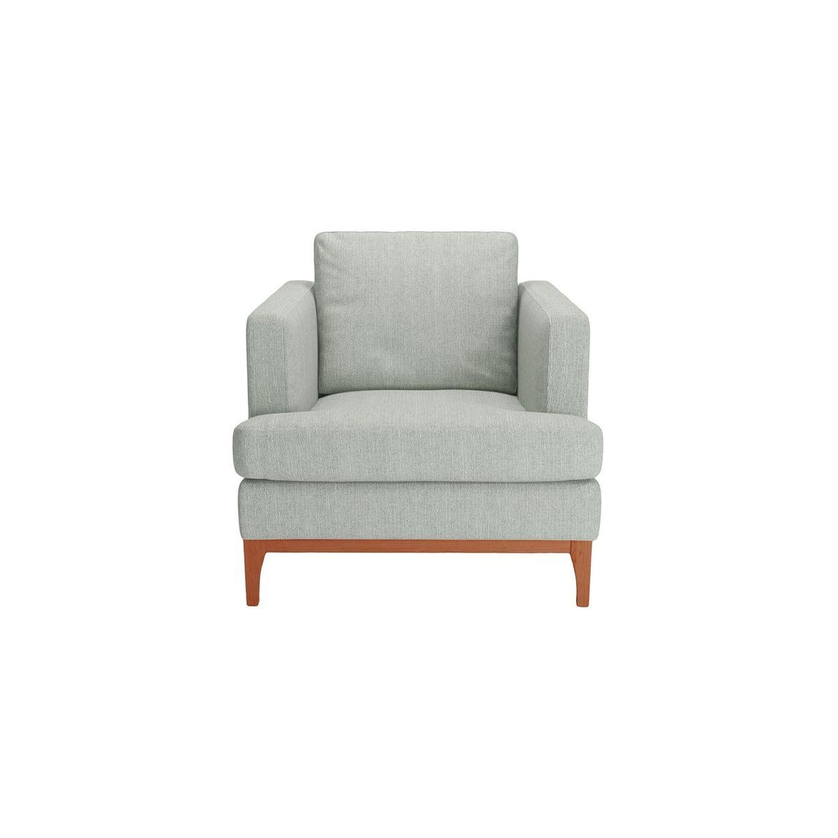 Scarlett Structured Armchair, light blue, Leg colour: aveo - image 1