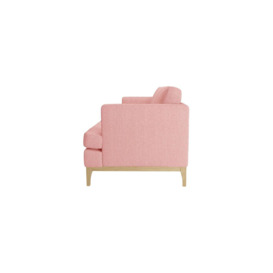 Scarlett Structured 3 Seater Sofa, pink, Leg colour: like oak - thumbnail 3