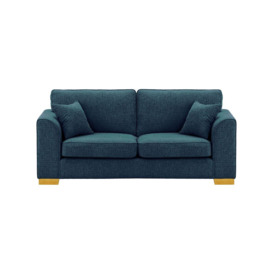 Avos 3 Seater Sofa, teal, Leg colour: like oak