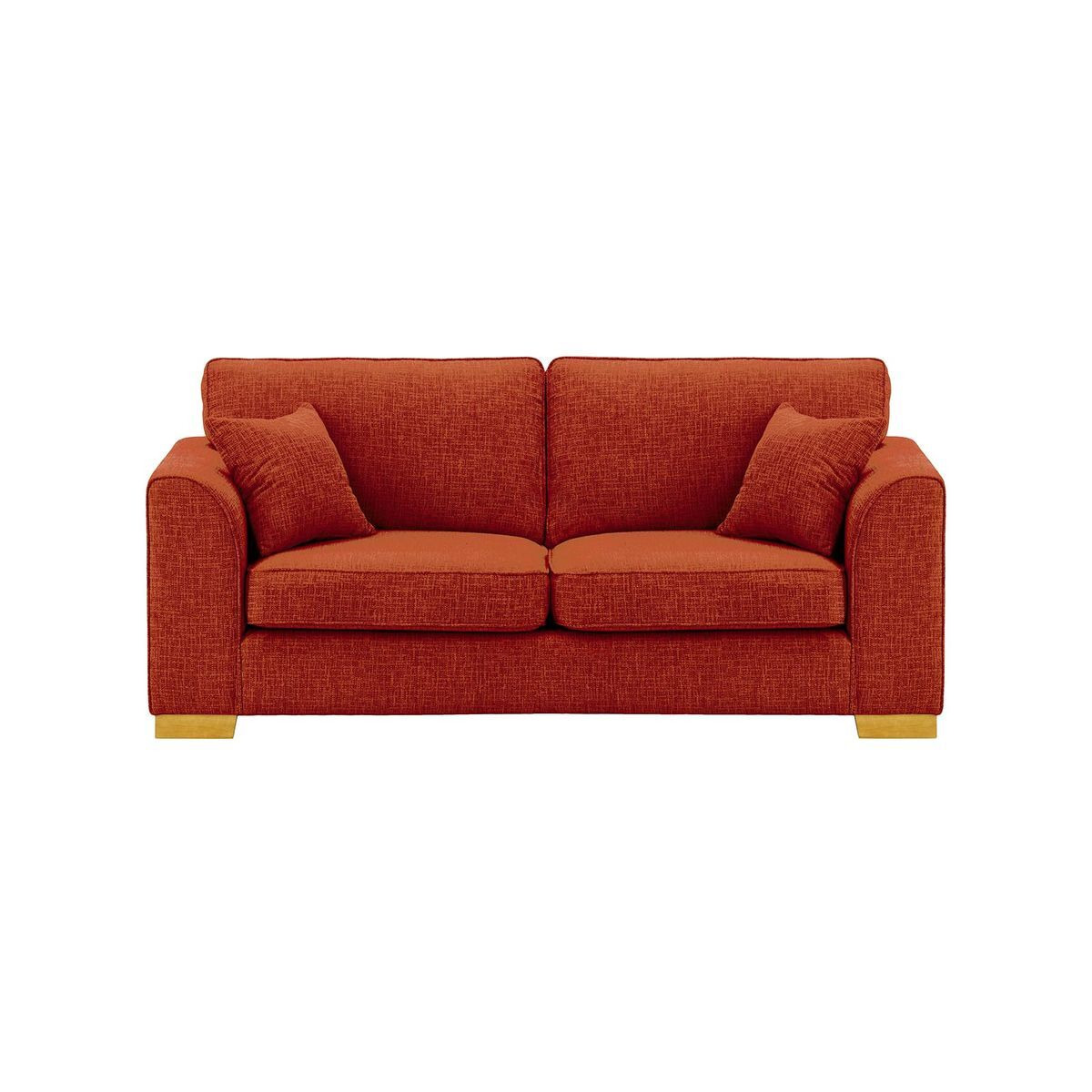 Avos 3 Seater Sofa, burnt orange, Leg colour: like oak - image 1