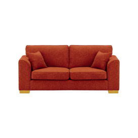 Avos 3 Seater Sofa, burnt orange, Leg colour: like oak - thumbnail 1