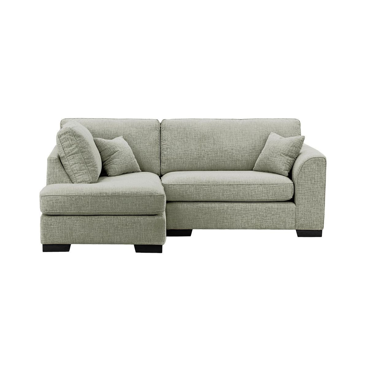 Avos Left Hand Corner Sofa, dark green, Leg colour: like oak - image 1
