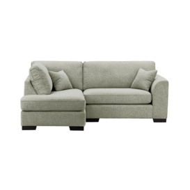 Avos Left Hand Corner Sofa, dark green, Leg colour: like oak - thumbnail 1