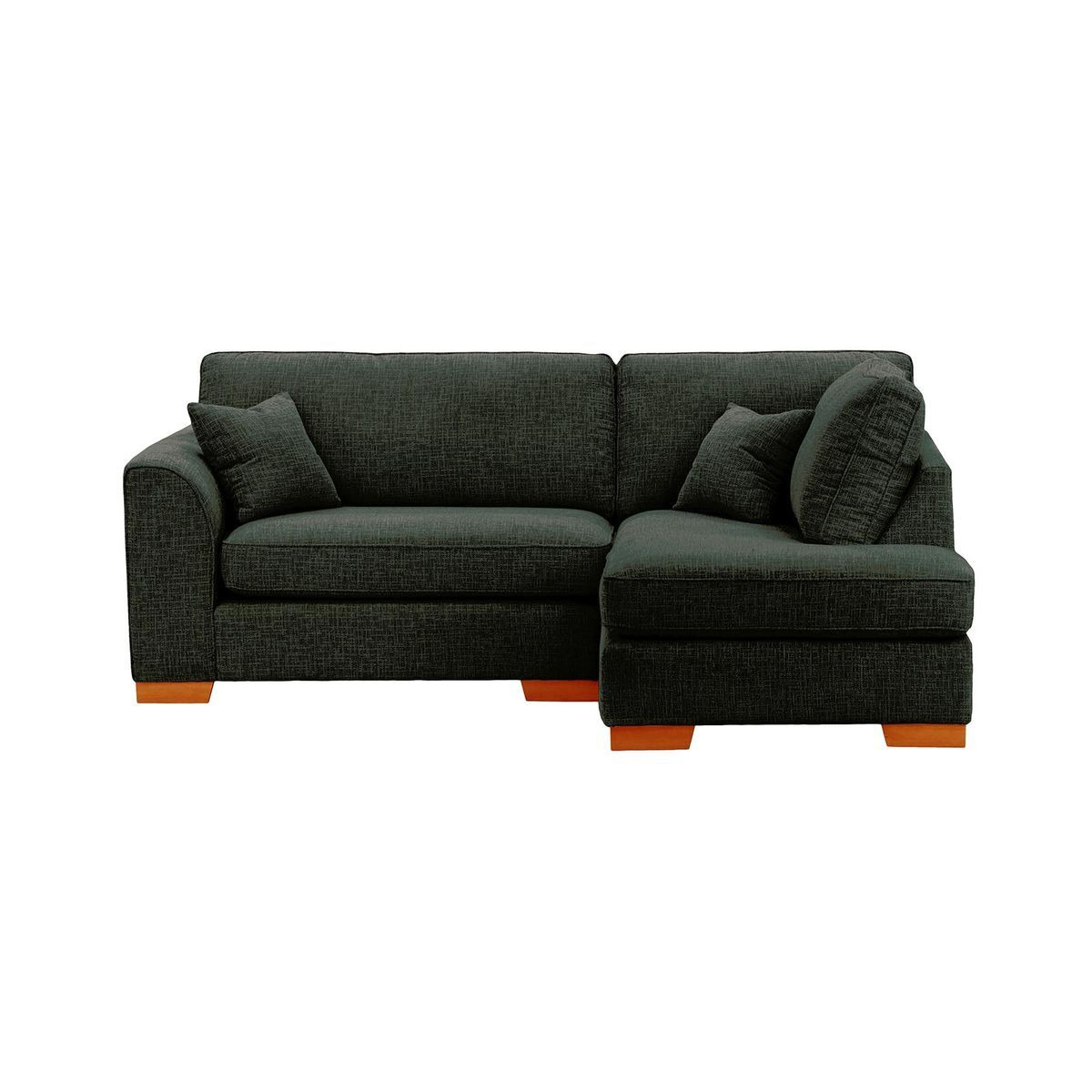 Avos Right Hand Corner Sofa, charcoal, Leg colour: aveo - image 1
