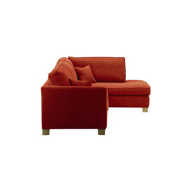 Avos Large Right Hand Corner Sofa, burnt orange, Leg colour: wax black - thumbnail 3