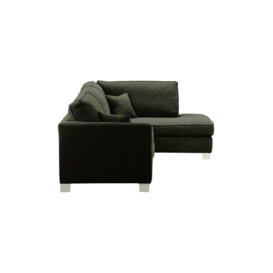 Avos Large Right Hand Corner Sofa, mid grey, Leg colour: white - thumbnail 3
