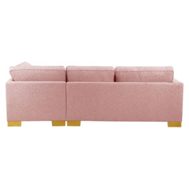 Avos Right Hand Corner Sofa Bed, blush pink, Leg colour: like oak - thumbnail 2