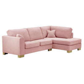 Avos Right Hand Corner Sofa Bed, blush pink, Leg colour: like oak - thumbnail 3