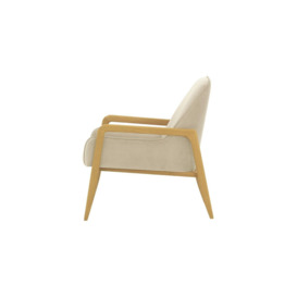 Turin Chair, light beige, Leg colour: like oak - thumbnail 3