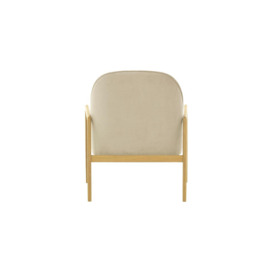 Turin Chair, light beige, Leg colour: like oak - thumbnail 2