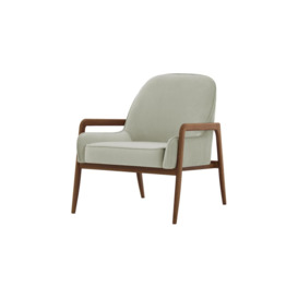 Turin Chair, silver, Leg colour: dark oak - thumbnail 1
