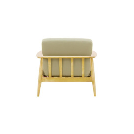 Demure Aqua Garden Armchair, cream, Leg colour: 8001 like oak - thumbnail 2