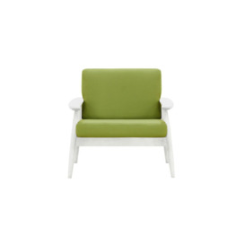 Demure Aqua Garden Armchair, green, Leg colour: 8035 white - thumbnail 2