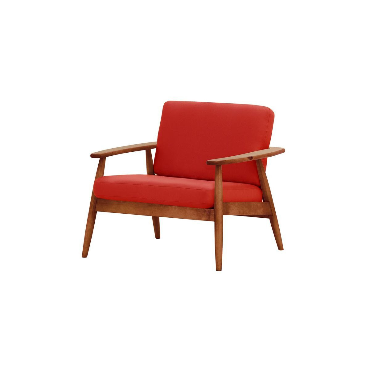 Demure Aqua Garden Armchair, red, Leg colour: 8011 aveo - image 1