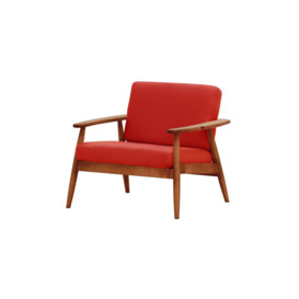 Demure Aqua Garden Armchair, red, Leg colour: 8011 aveo