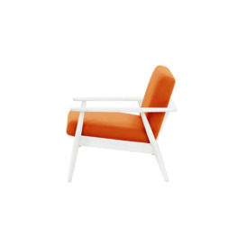 Demure Aqua Garden Armchair, orange, Leg colour: 8035 white - thumbnail 3