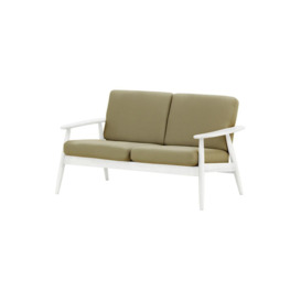 Demure Aqua 2 Seater Garden Sofa, beige, Leg colour: 8035 white