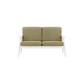 Demure Aqua 2 Seater Garden Sofa, beige, Leg colour: 8035 white - thumbnail 3