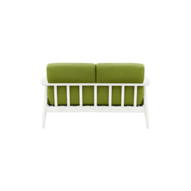 Demure Aqua 2 Seater Garden Sofa, green, Leg colour: 8035 white - thumbnail 2