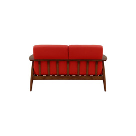 Demure Aqua 2 Seater Garden Sofa, red, Leg colour: 8007 dark oak - thumbnail 3